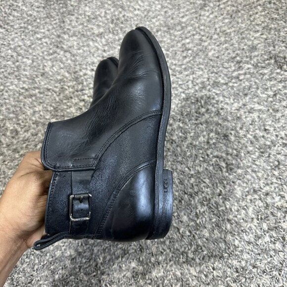 Ugg Australia 1008677 Demi Black Leather Side Zip Ankle Boot Womens Size US 7 - Picture 7 of 12